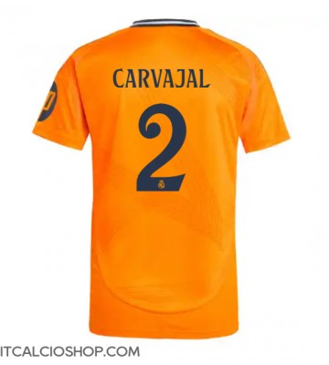 Real Madrid Daniel Carvajal #2 Seconda Maglia 2024-25 Manica Corta